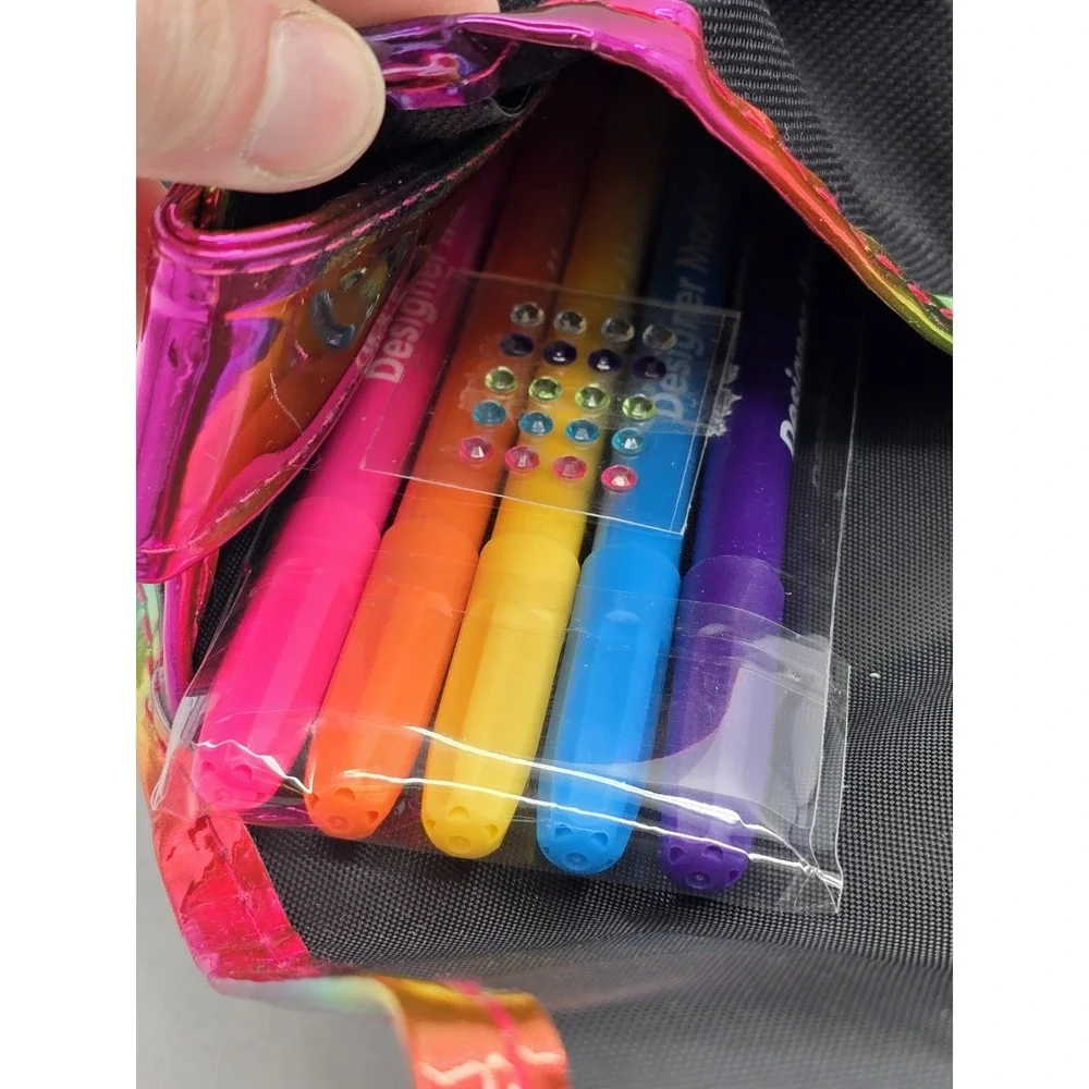 2 Lot Just My Style Unicorn Messenger Bags ‎ - Bright Markers Included